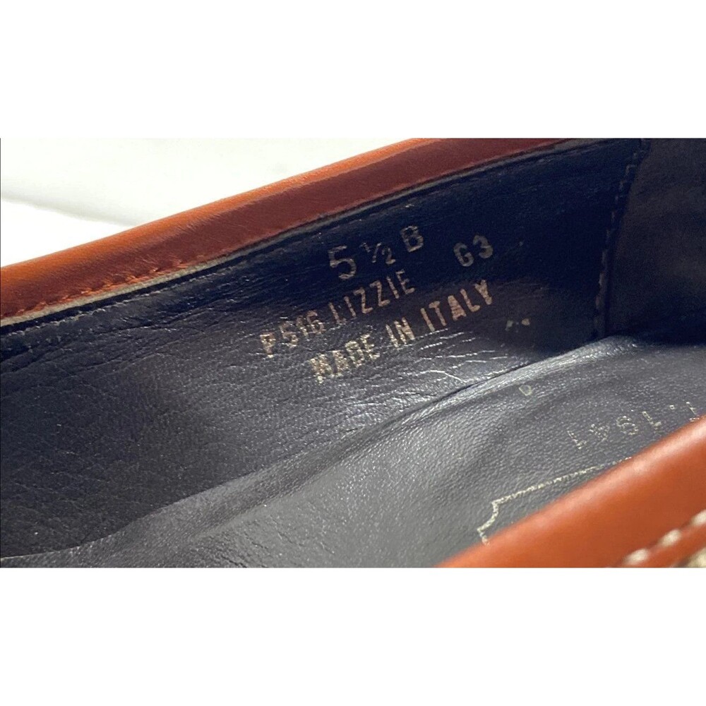 Vintage Coach Lizzie Monogram Logo Brown Tan Suede Buckle Pumps Heels Women 5.5B - Picture 7 of 8